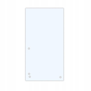 Przekładki DONAU, karton, 1/3 A4, 235x105mm, 100sz