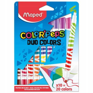 Flamastry Colorpeps Duo 10szt-20 Kol.847010 Maped