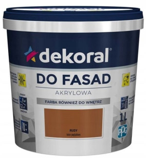 Farba Fasadowa Dekoral Polinit RUDY 1L