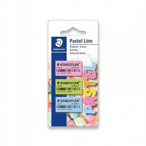 gumka 3 szt kolor pastelowy blister Staedtler