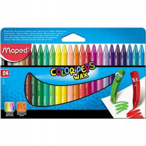 Kredki świecowe colorpeps 24 sztuki Maped 861013