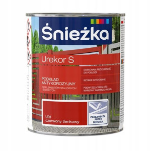 Farba Śnieżka Urekor S Antykorozyjny Czerwony 1l