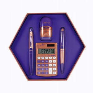 Zestaw upominkowy COPPER fiolet Milan 08740