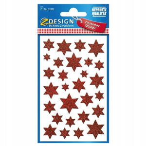 Naklejki Z-Design świąteczne gwiazdki Avery