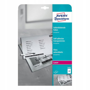 Przezroczyste folie samoprzylepne Avery 3482