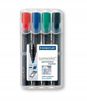 Marker lumocolor wodoodporny okrągły 4 kolory