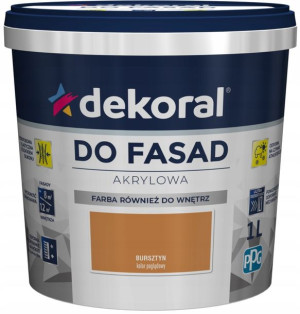 Farba Fasadowa Dekoral Polinit BURSZTYN 1L