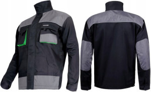 Bluza robocza 100% bawełna czarno-ziel 3XL Lahti