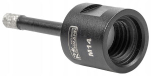 Otwornica diamentowa 6MM M14 gres kamień marmur
