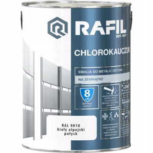 Rafil Chlorokauczuk Biały Alpejski Ral9010 5l