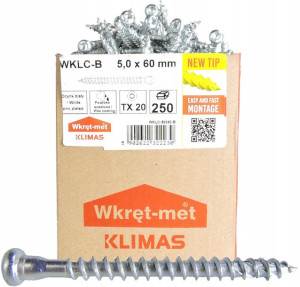 Wkręty Do Łączników Ciesielskich 5x60mm Torx 250s