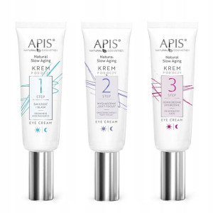 Apis Zestaw Natural Slow Aging 3x krem pod oczy