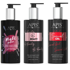 APIS Zestaw nawilżających kremów rąk zapach perfum