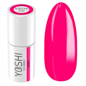 Yoshi Pro lakier hybrydowy 906 Neon Fuksja 6ml