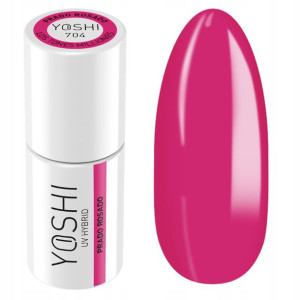 Yoshi Pro lakier hybrydowy 704 Fuksja 6ml