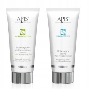 APIS Zestaw peelingów Hydro OXY do twarzy 2x 200ml