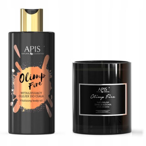 APIS OLIMP Zestaw olejek świeca naturalna do ciała