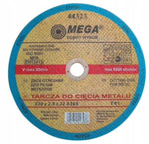 Tarcza Do Cięcia Metalu T41 125x2.5x22a30s Mega