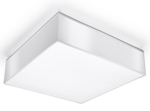 LAMPA LED E27 Kwadratowy Plafon HORUS 35 Biały 10