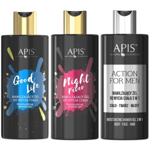 APIS Zestaw żeli mycie ciała zapach perfum 3x300ml
