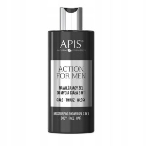APIS Action Men Nawilżający żel włosów ciała 300ml