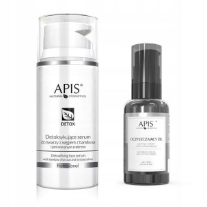 APIS Detox Serum Żel do twarzy węglem oczyszczanie