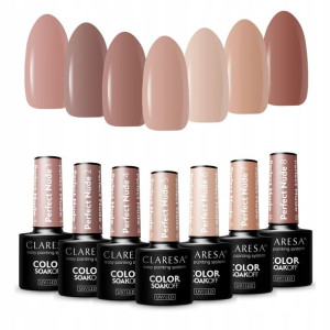 Claresa lakiery hybrydowe kolekcja Perfect Nude 7x
