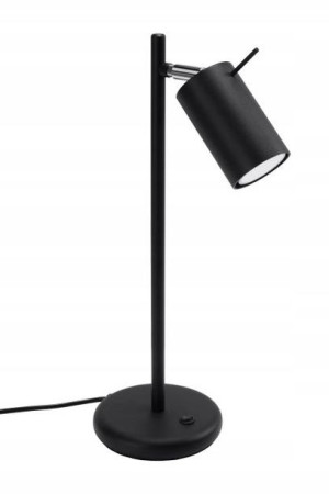 NOWOCZESNA Lampa biurkowa RING czarna GU10 SOLLUX