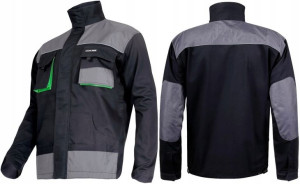Bluza robocza 100% bawełna czarno-ziel M Lahti