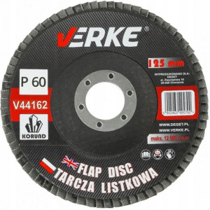 Tarcza listkowa lamelka P60 125mm paczka 10 szt.