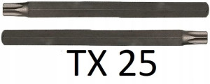Bity końcówka Proline 3/8 Torx dł. 75mm T-25 2szt