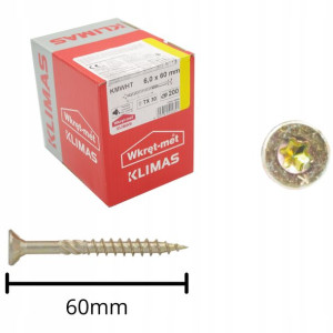 Wkręty Ciesielskie Do Drewna 6,0x60 Torx 200szt