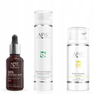 APIS KWAS Glikolowy 50% eksfoliacja krem SPF30