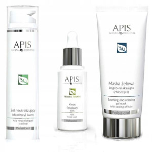 APIS KWAS Ferulowy 40% Neutralizator Maska ZESTAW