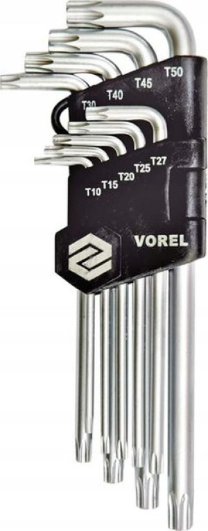 Klucze Torx Security 9cz. T10-t50 Cr-v Klucz Vorel
