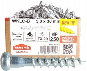 Wkręty Do Łączników Ciesielskich 5x30mm Torx 250s