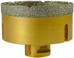 Otwornica do GRESU 82 mm gwint M14 na szlifierkę