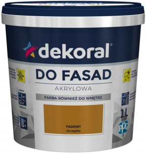 Farba Fasadowa Dekoral Polinit PIASKOWY 5L