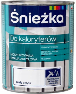 ŚNIEŻKA Emalia Akrylowa Farba do Kaloryferów 750ml