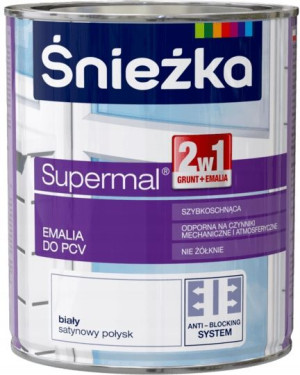 ŚNIEŻKA Farba Do Okien PCV Parapetów Biała 750ml