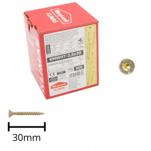 Wkręty Ciesielskie Do Drewna 3,5x30 Torx 500szt