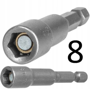 Nasadka klucz magnetyczny farmer 8mm x 65mm DŁUGA