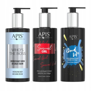 APIS Zestaw krem do dłoni rąk zapach perfum 3x300