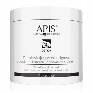 APIS Detox maska algowa z węglem cera TŁUSTA 200g