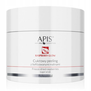 APIS Raspberry Cukrowy peeling z malinami złuszcza