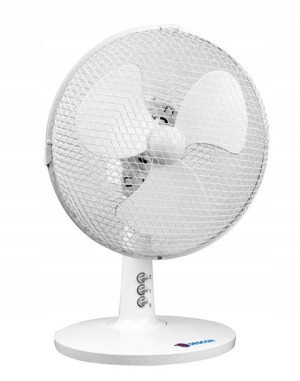 Wentylator Wiatrak Biurkowy 9” 20w Biały Dedra