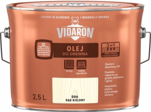 Vidaron Olej Do Drewna 2,5l Dąb Bielony D06