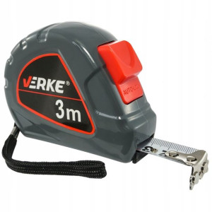 V06100 VERKE Miara zwijana 3M 16mm biała magnes