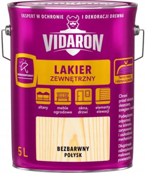 Vidaron Lakier Zewnętrzny Bezbarwny Połysk 5l