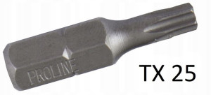 Bit końcówka Proline 1/4 Torx długość 25mm T-25